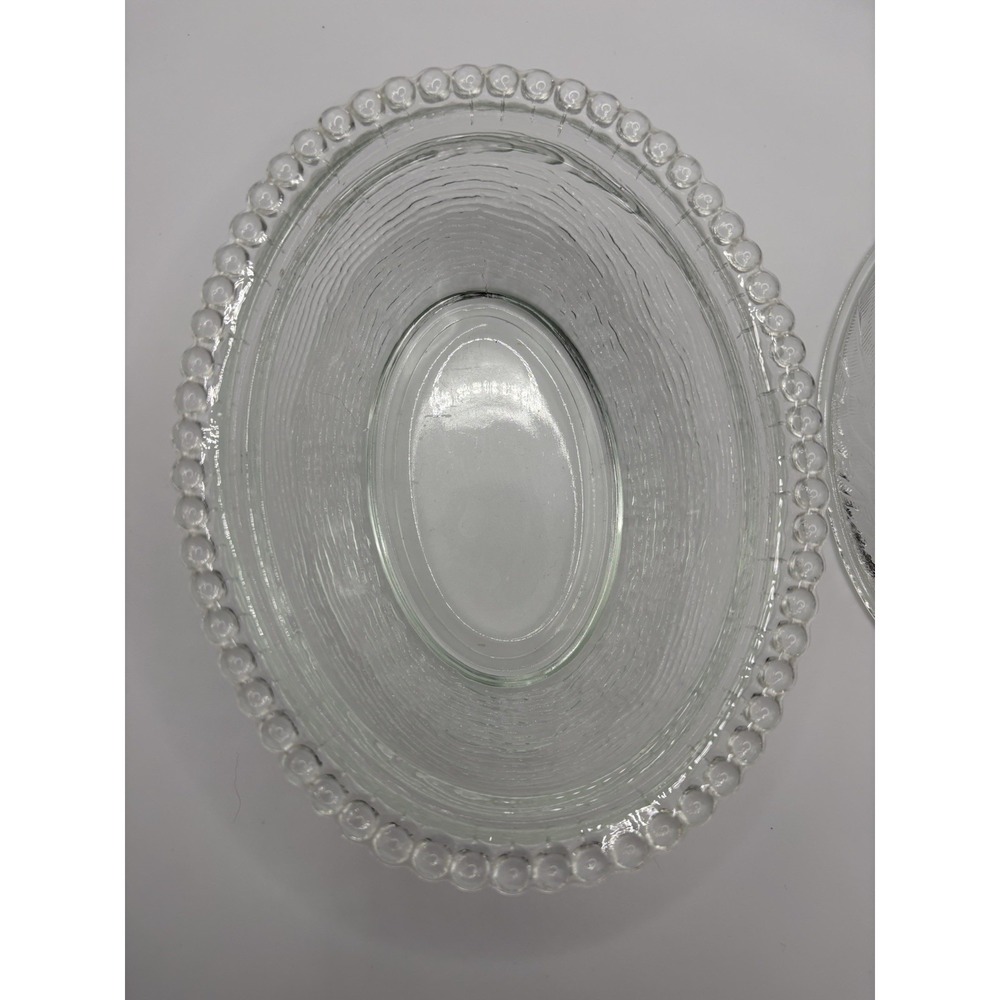 Vintage Indiana Glass Clear Large 7" Hen on Nest Covered Dish MCM Farmhouse - Picture 10 of 15